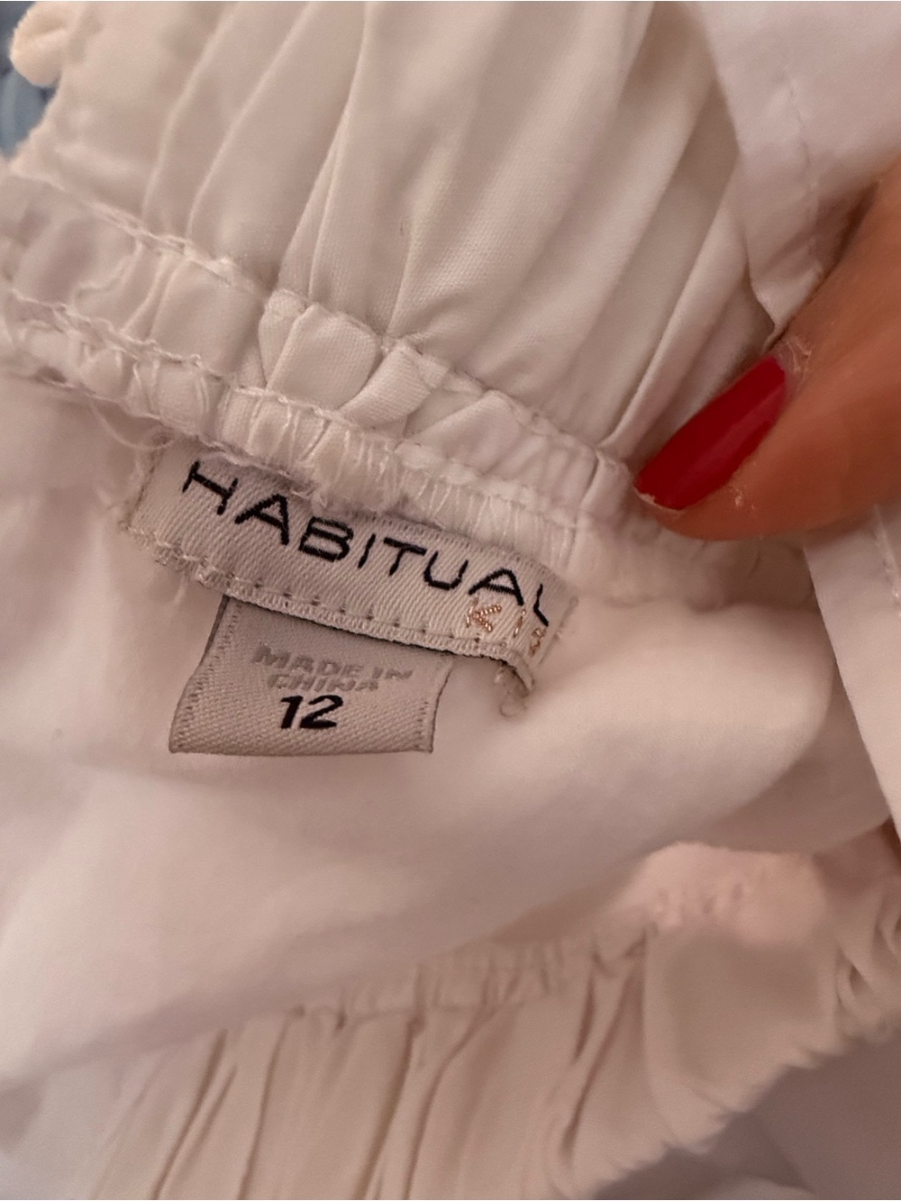 Habitual White Ruffled High-Low Sundress - Picture 3 of 3
